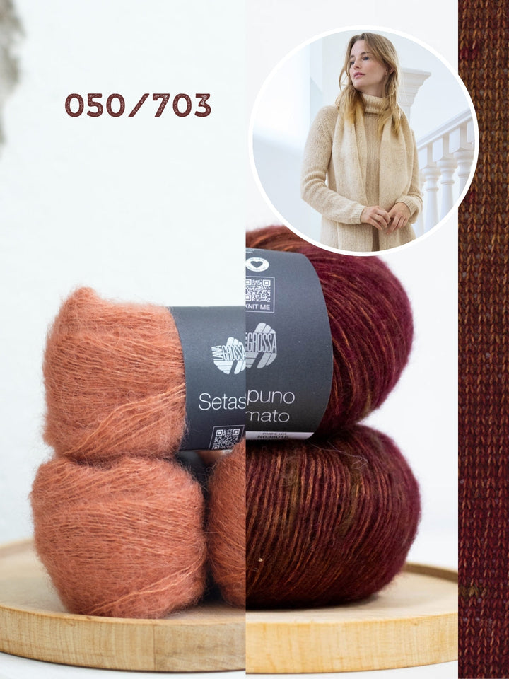 Strickpaket Ecopuno Sfumato Setasuri Schal