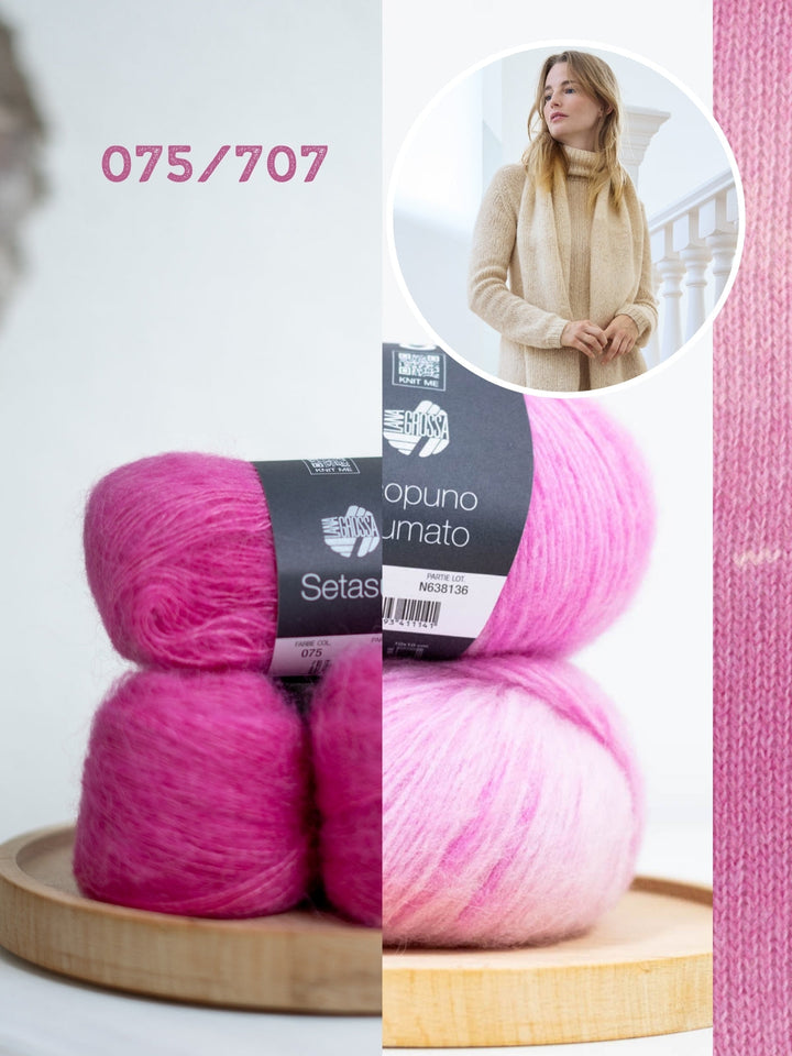 Strickpaket Ecopuno Sfumato Setasuri Schal
