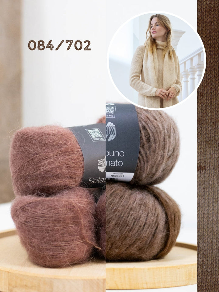 Strickpaket Ecopuno Sfumato Setasuri Schal