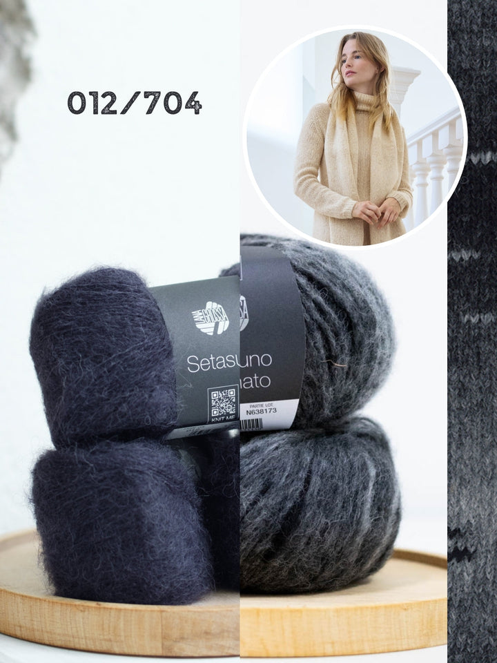 Strickpaket Ecopuno Sfumato Setasuri Schal