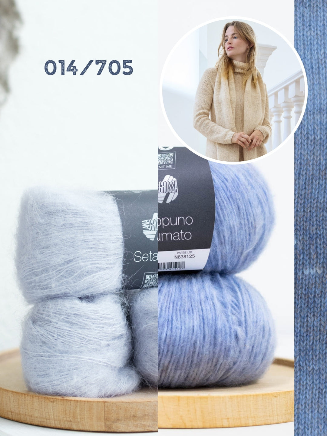 Strickpaket Ecopuno Sfumato Setasuri Schal