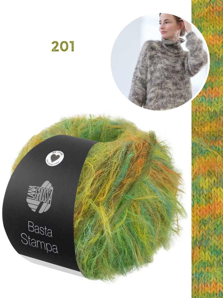 Strickpaket Basta Stampa Rollkragenpullover