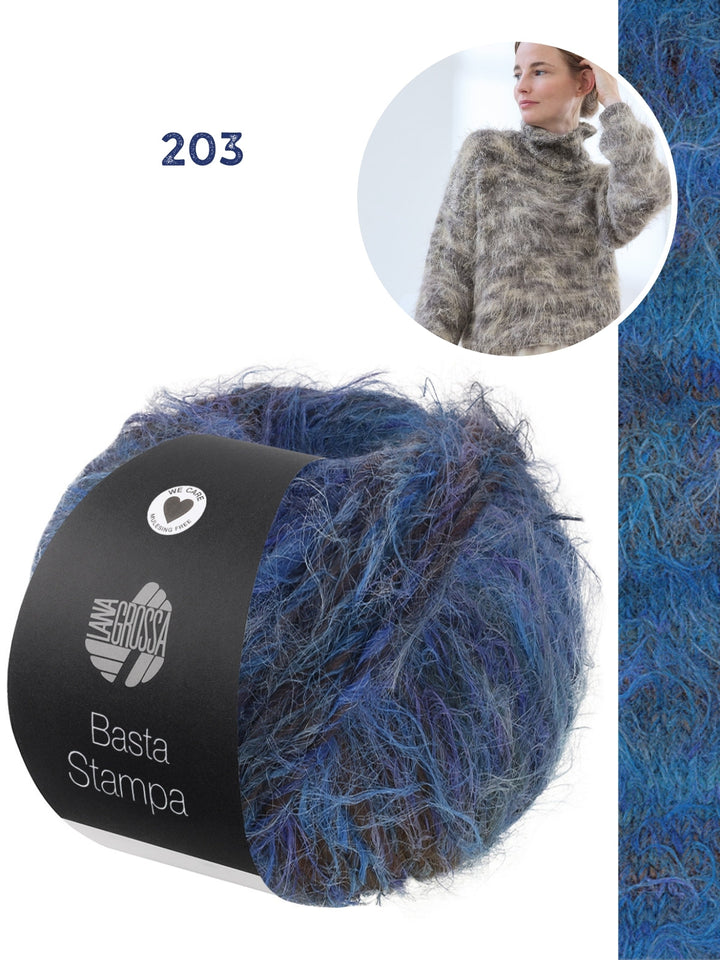 Strickpaket Basta Stampa Rollkragenpullover