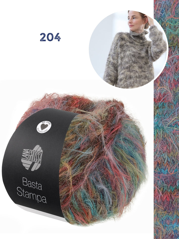 Strickpaket Basta Stampa Rollkragenpullover