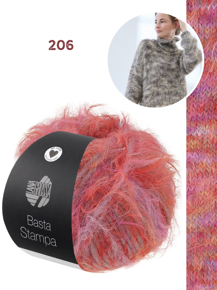 Strickpaket Basta Stampa Rollkragenpullover