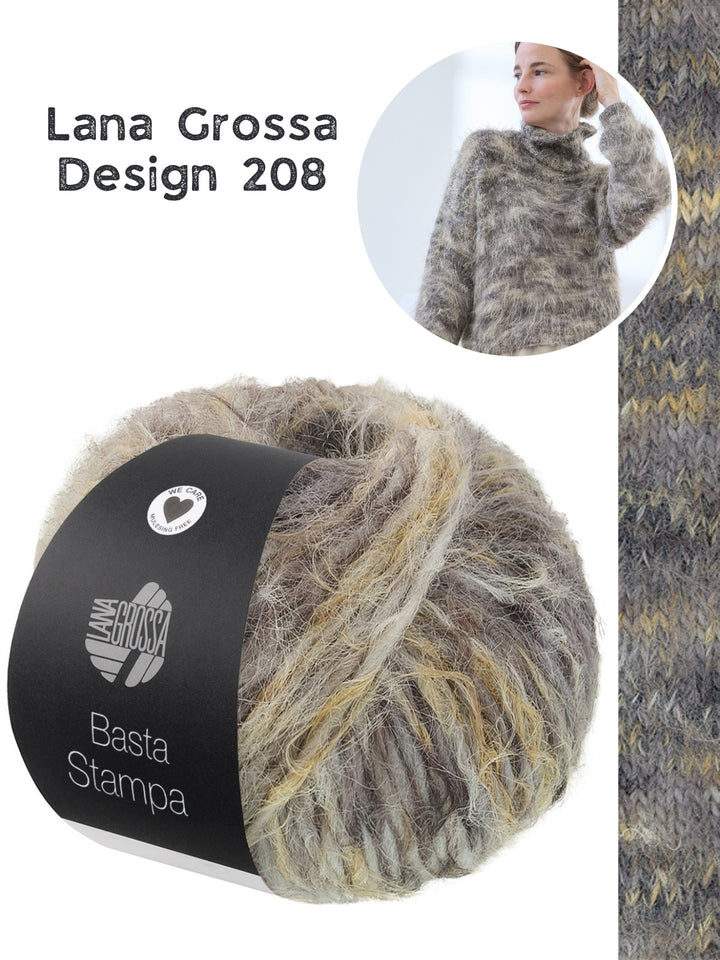 Strickpaket Basta Stampa Rollkragenpullover
