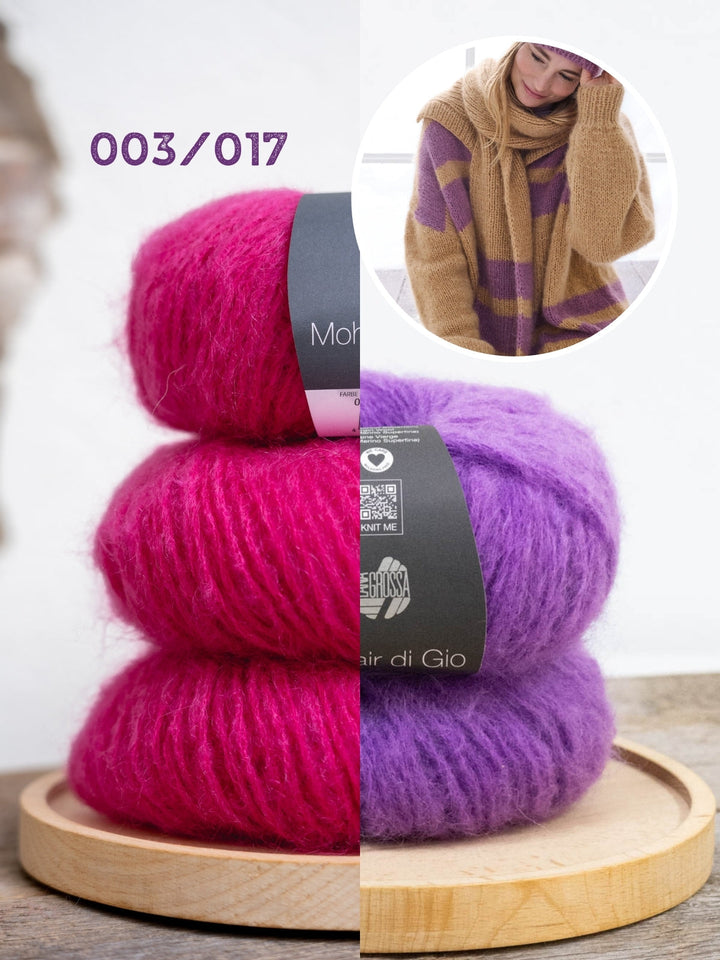 Strickpaket Mohair di Gio Schal