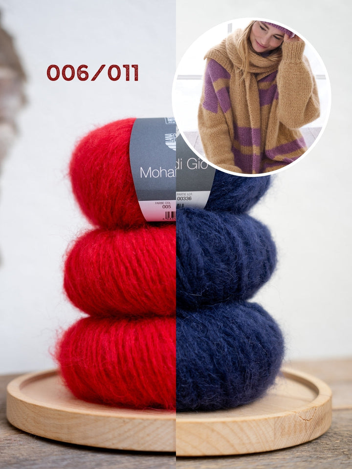 Strickpaket Mohair di Gio Schal