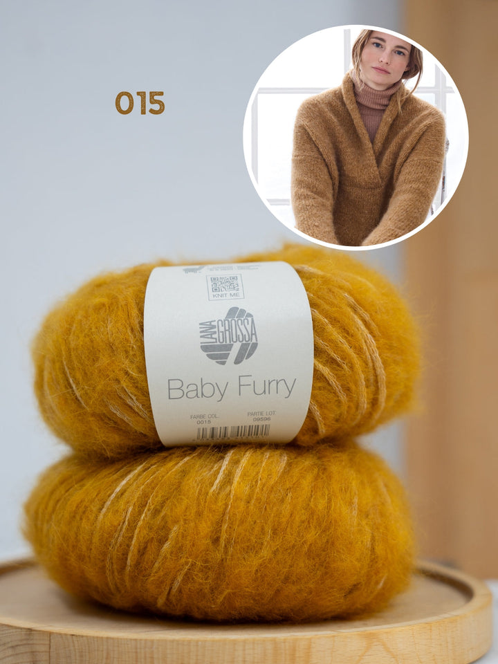 Strickpaket Baby Furry Pullover