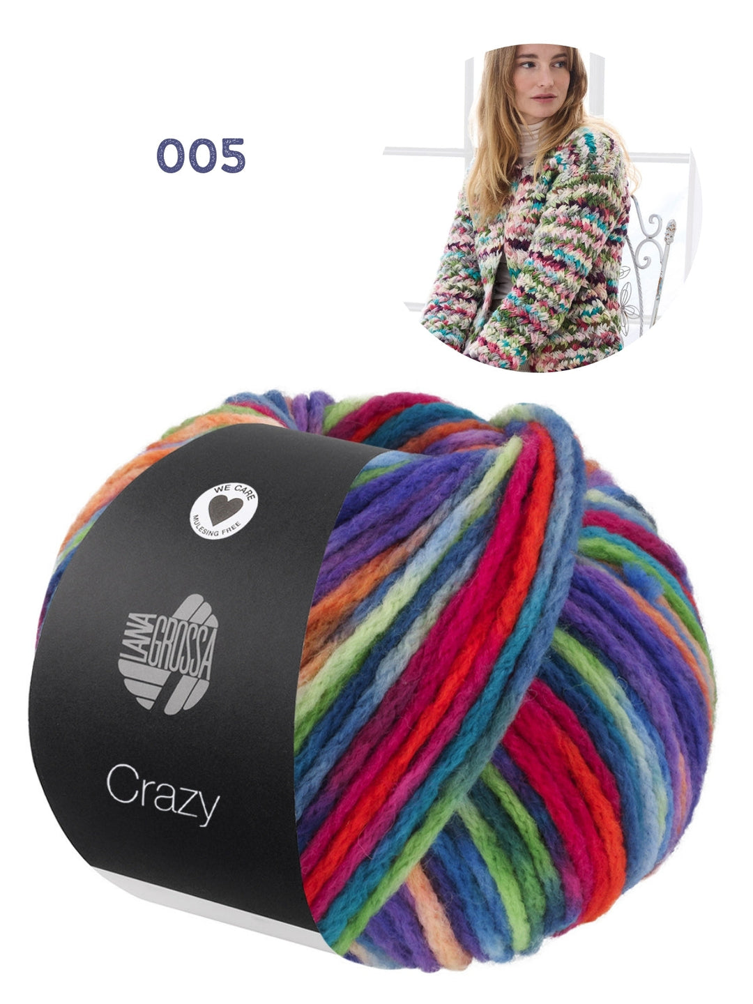 Strickpaket Crazy Jacke