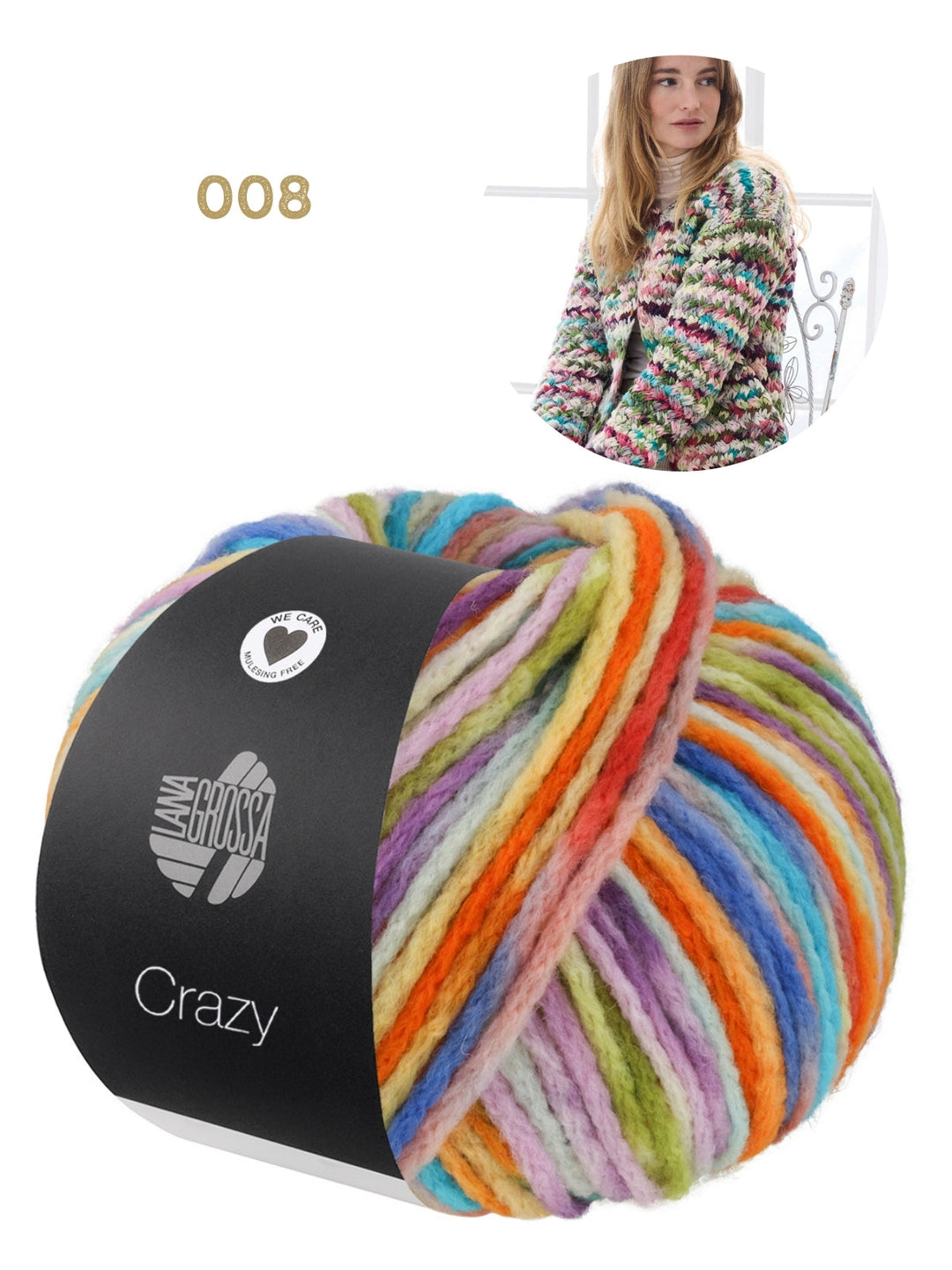 Strickpaket Crazy Jacke