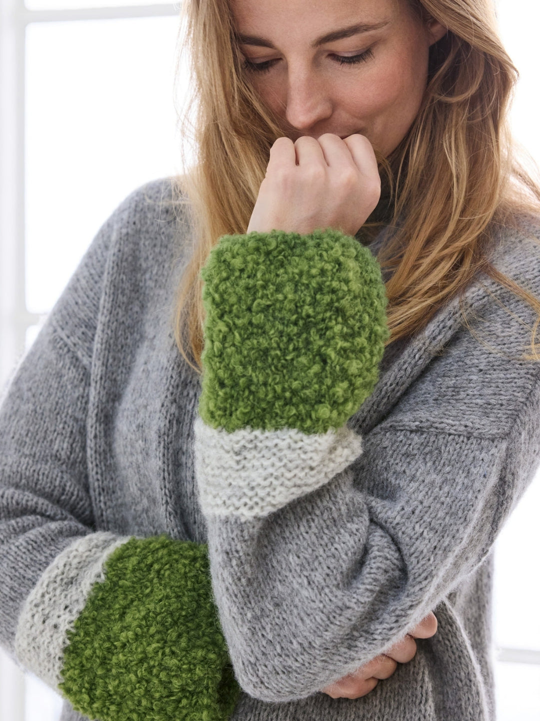 Strickpaket Garnmix Kurzmantel