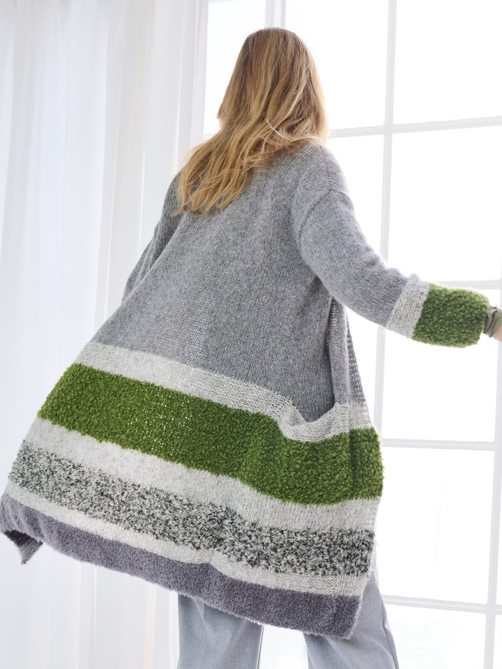 Strickpaket Garnmix Kurzmantel