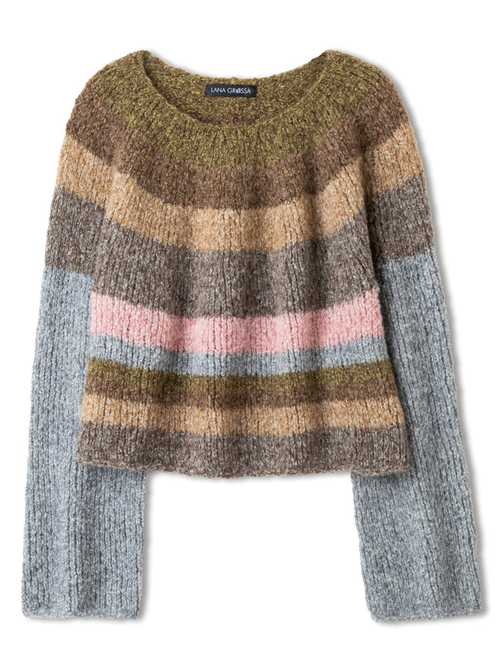 Strickpaket Milano Pullover mit Rundpasse