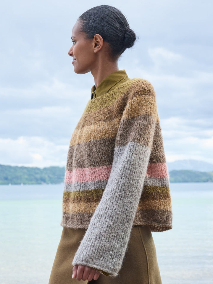 Strickpaket Milano Pullover mit Rundpasse