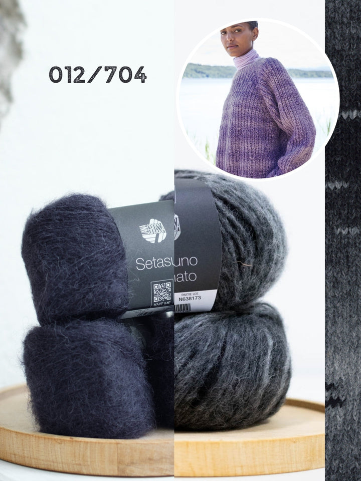 Strickpaket Ecopuno Sfumato Setasuri Pullover