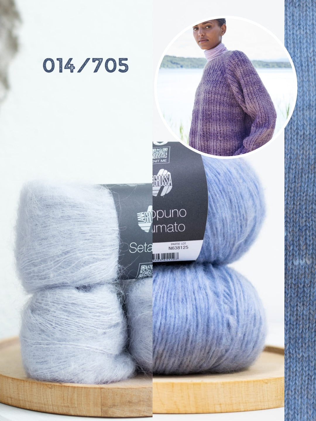 Strickpaket Ecopuno Sfumato Setasuri Pullover