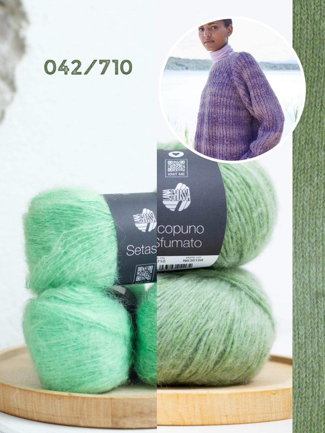 Strickpaket Ecopuno Sfumato Setasuri Pullover