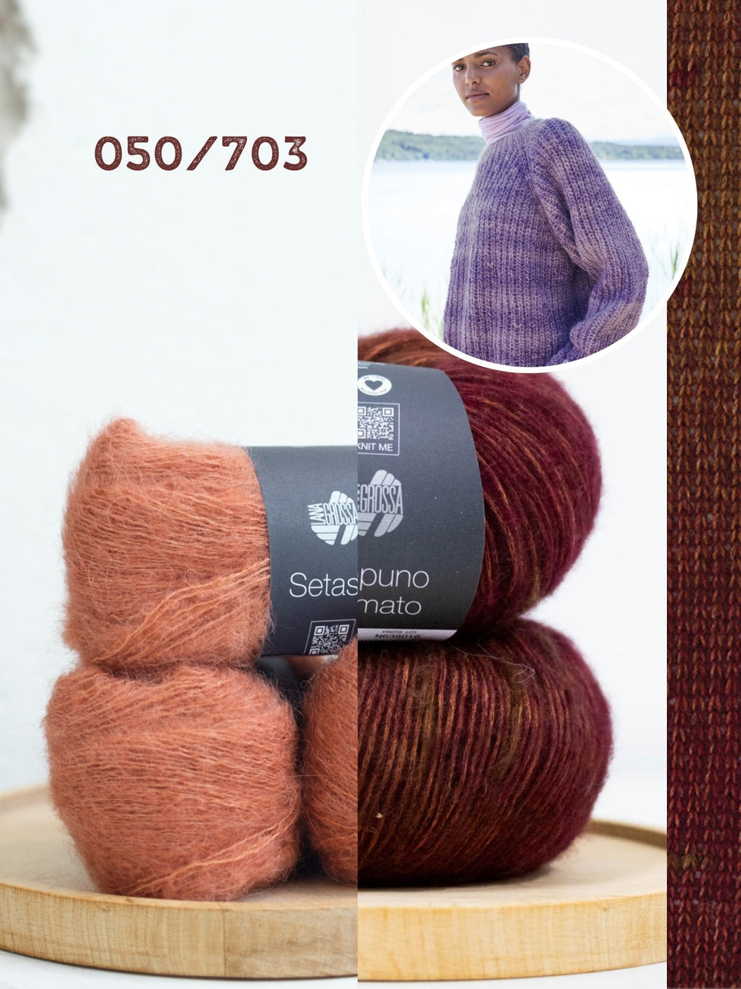 Strickpaket Ecopuno Sfumato Setasuri Pullover