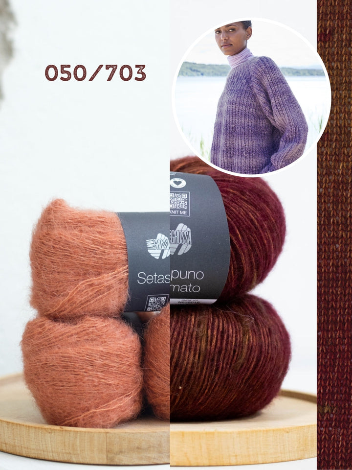 Strickpaket Ecopuno Sfumato Setasuri Pullover