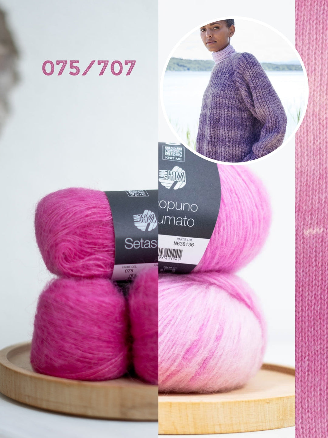 Strickpaket Ecopuno Sfumato Setasuri Pullover
