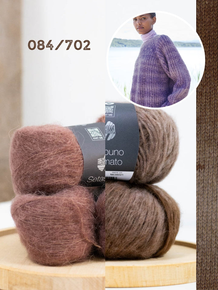 Strickpaket Ecopuno Sfumato Setasuri Pullover