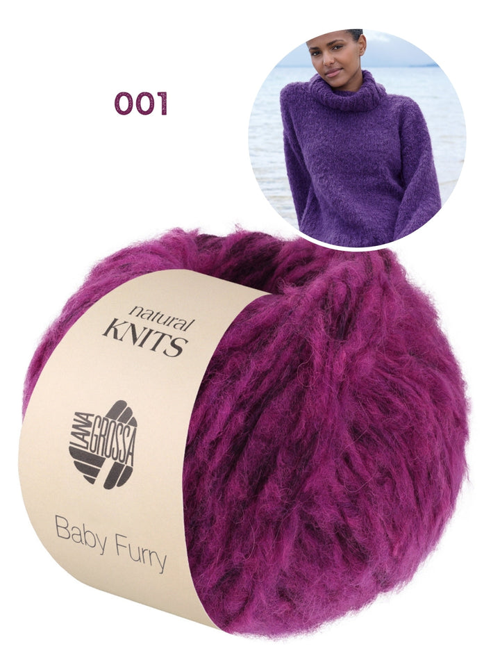 Strickpaket Baby Furry Rollkragenpullover