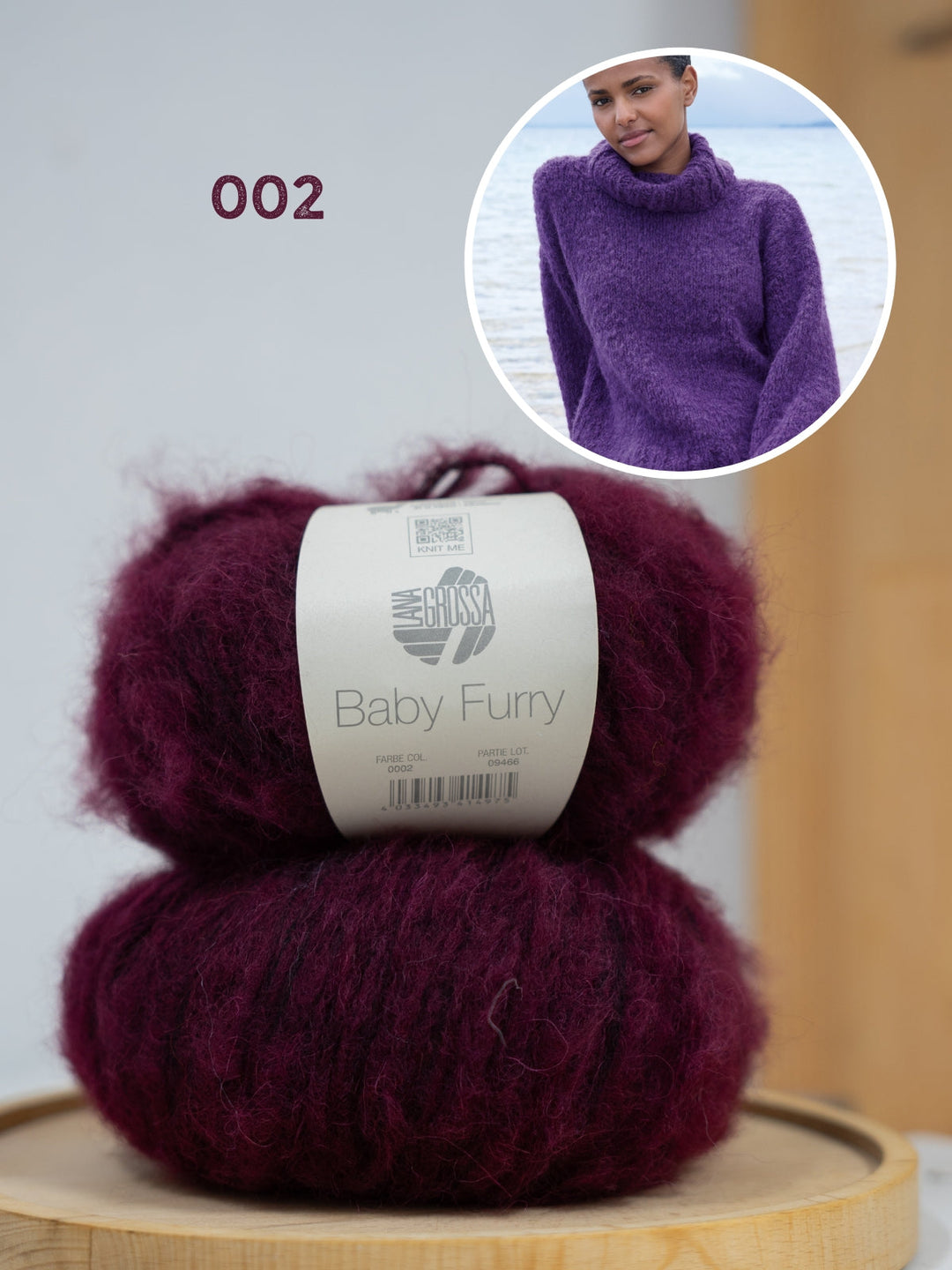 Strickpaket Baby Furry Rollkragenpullover