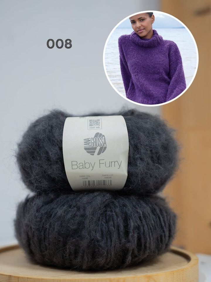 Strickpaket Baby Furry Rollkragenpullover