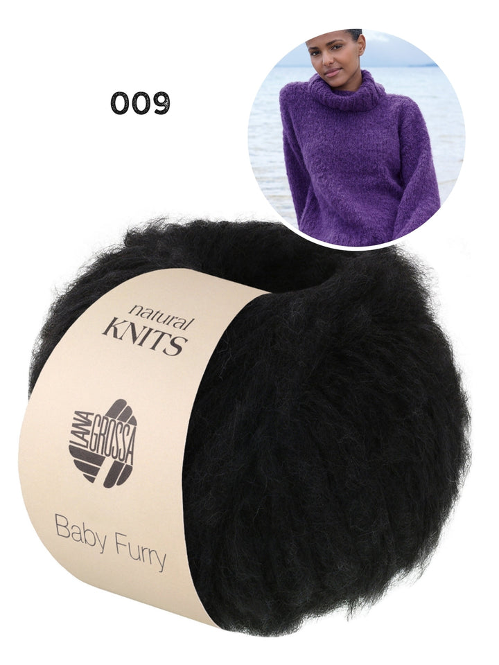 Strickpaket Baby Furry Rollkragenpullover