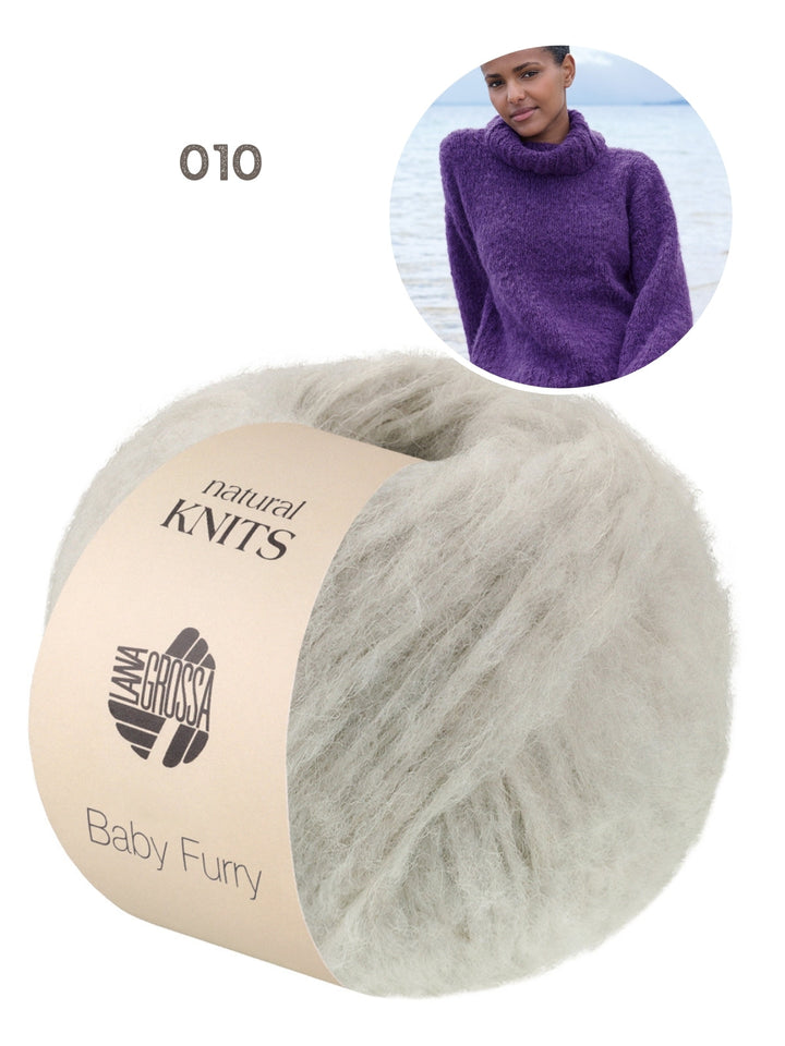 Strickpaket Baby Furry Rollkragenpullover