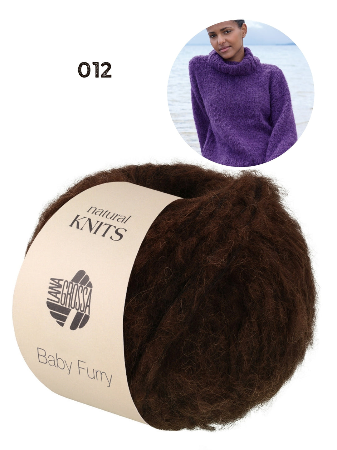 Strickpaket Baby Furry Rollkragenpullover
