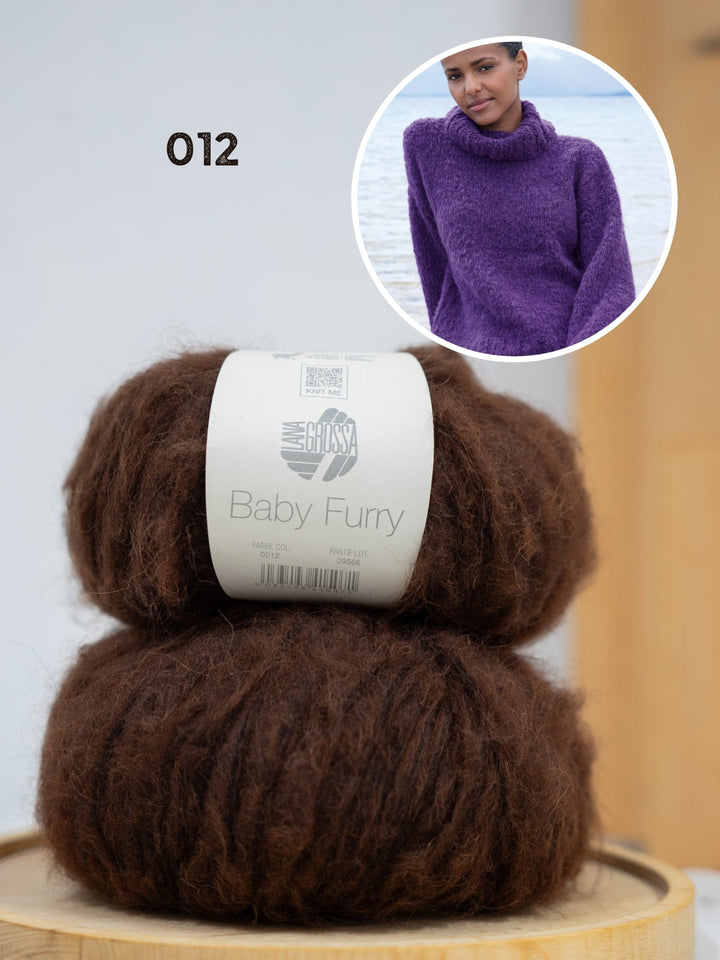 Strickpaket Baby Furry Rollkragenpullover
