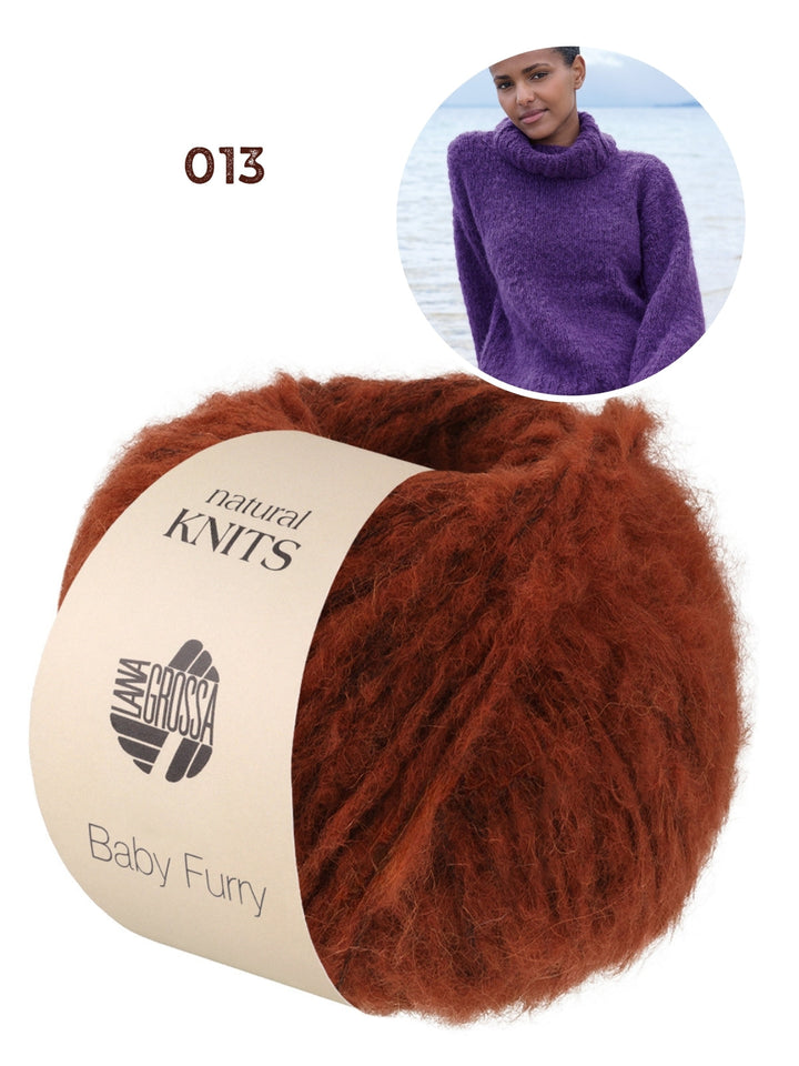 Strickpaket Baby Furry Rollkragenpullover