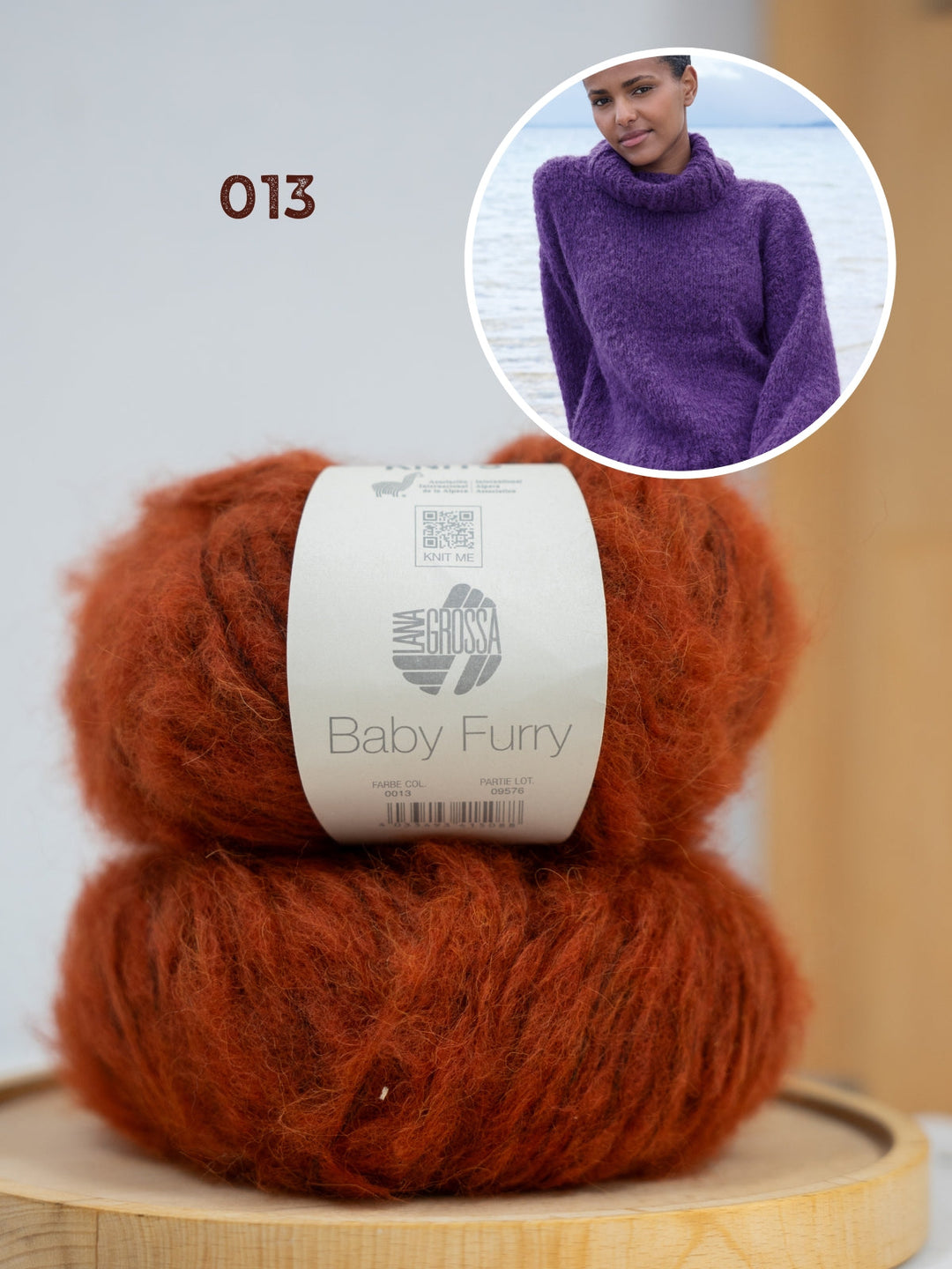 Strickpaket Baby Furry Rollkragenpullover