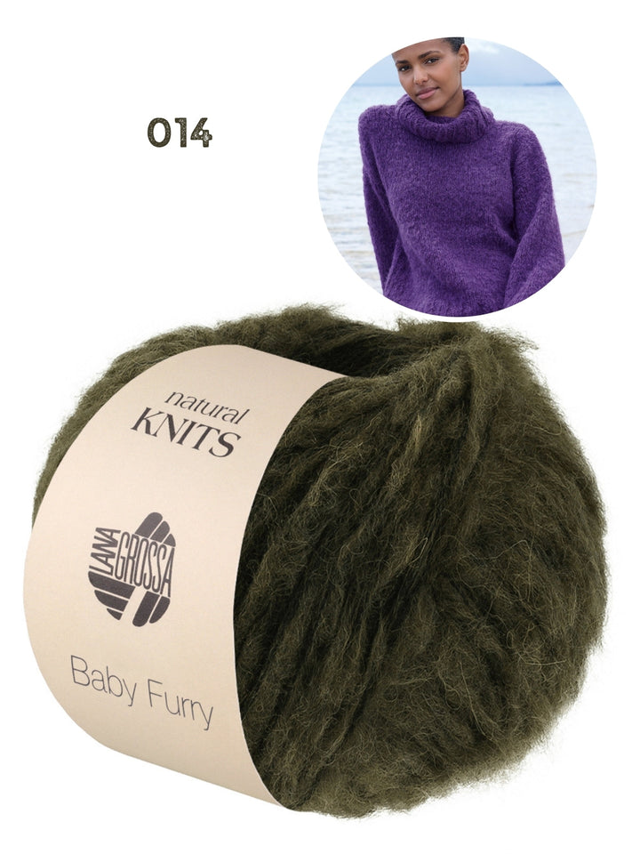 Strickpaket Baby Furry Rollkragenpullover