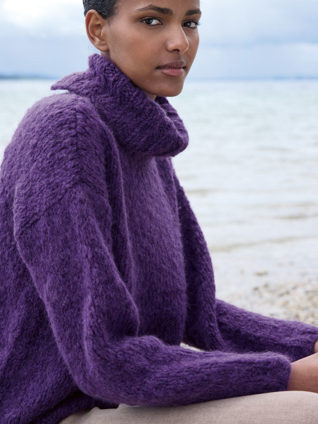Strickpaket Baby Furry Rollkragenpullover