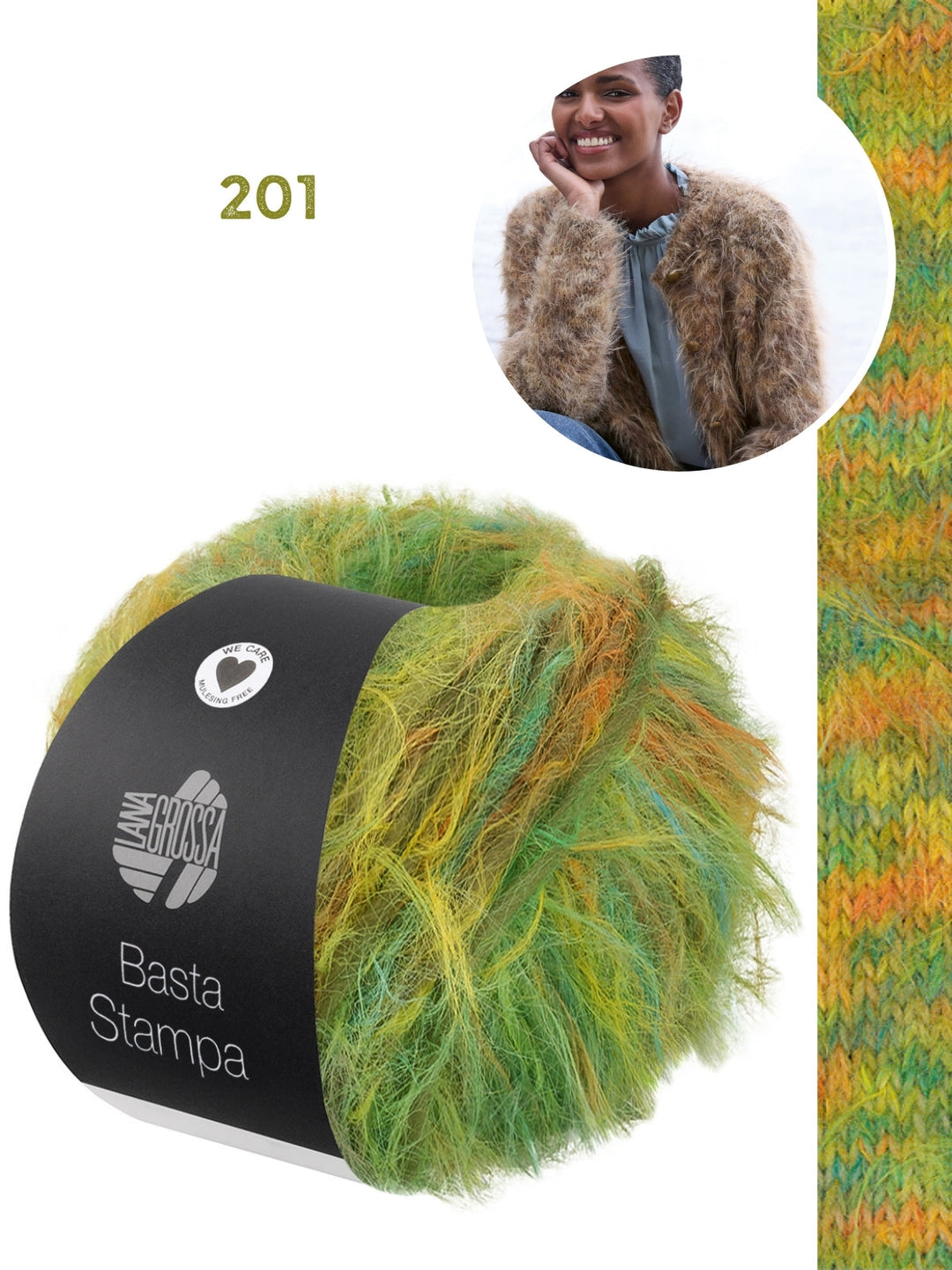 Strickpaket Basta Stampa Jacke