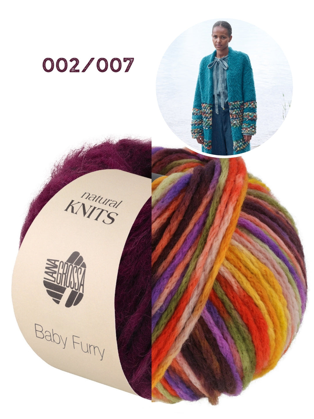 Strickpaket Baby Furry Crazy Mantel
