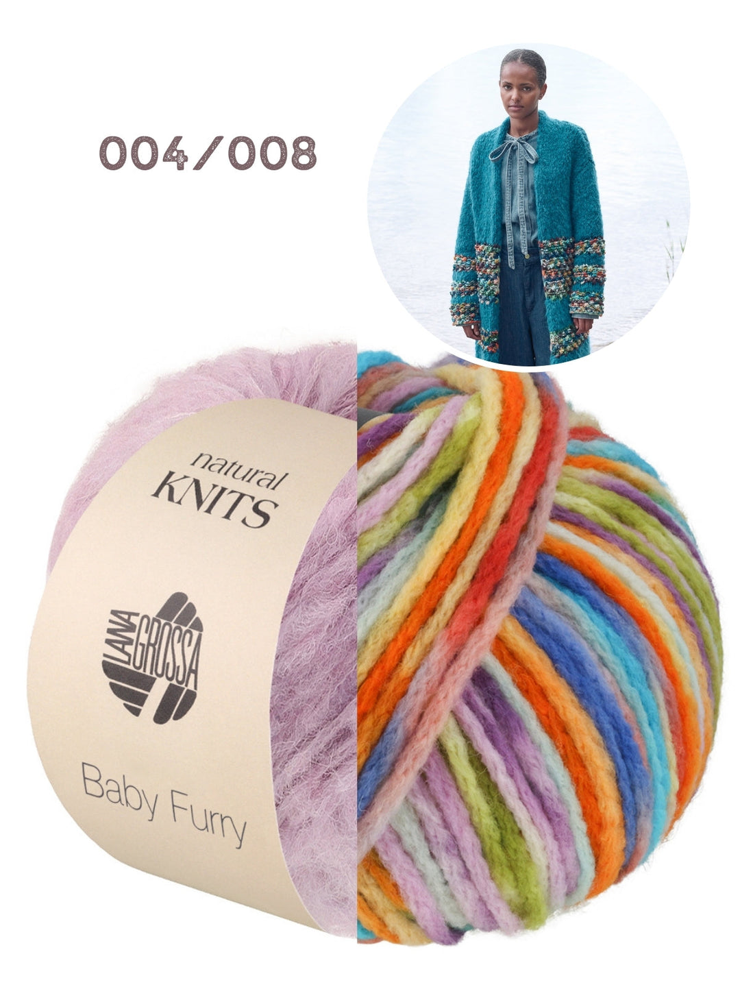 Strickpaket Baby Furry Crazy Mantel