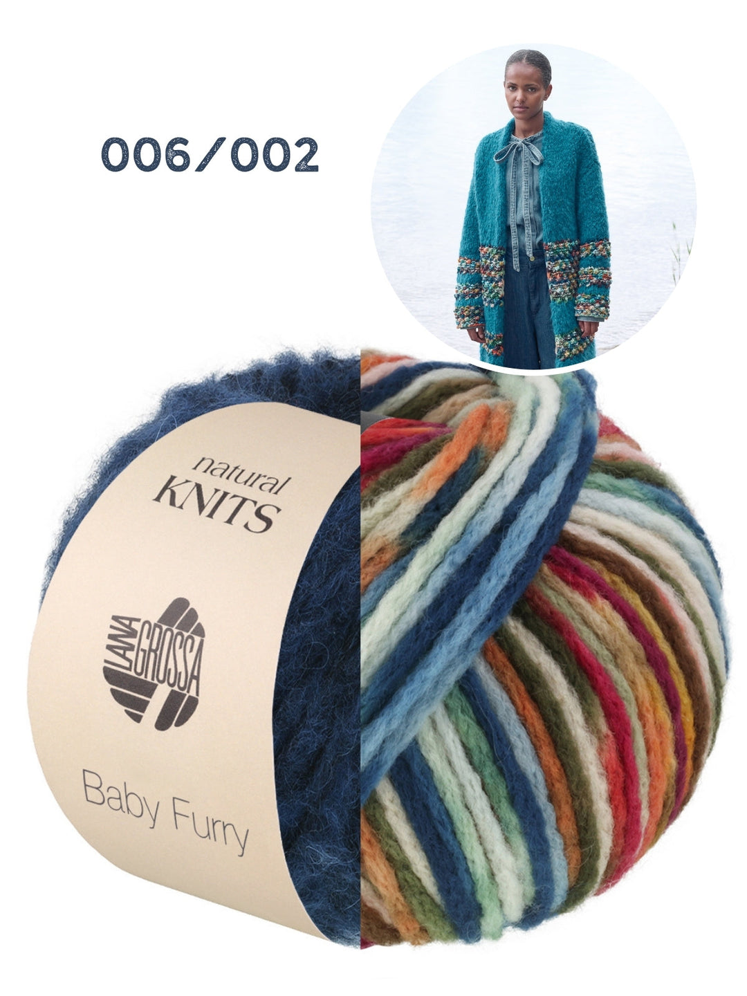 Strickpaket Baby Furry Crazy Mantel