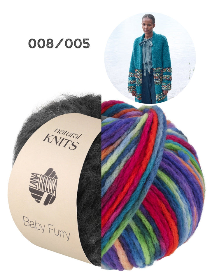 Strickpaket Baby Furry Crazy Mantel