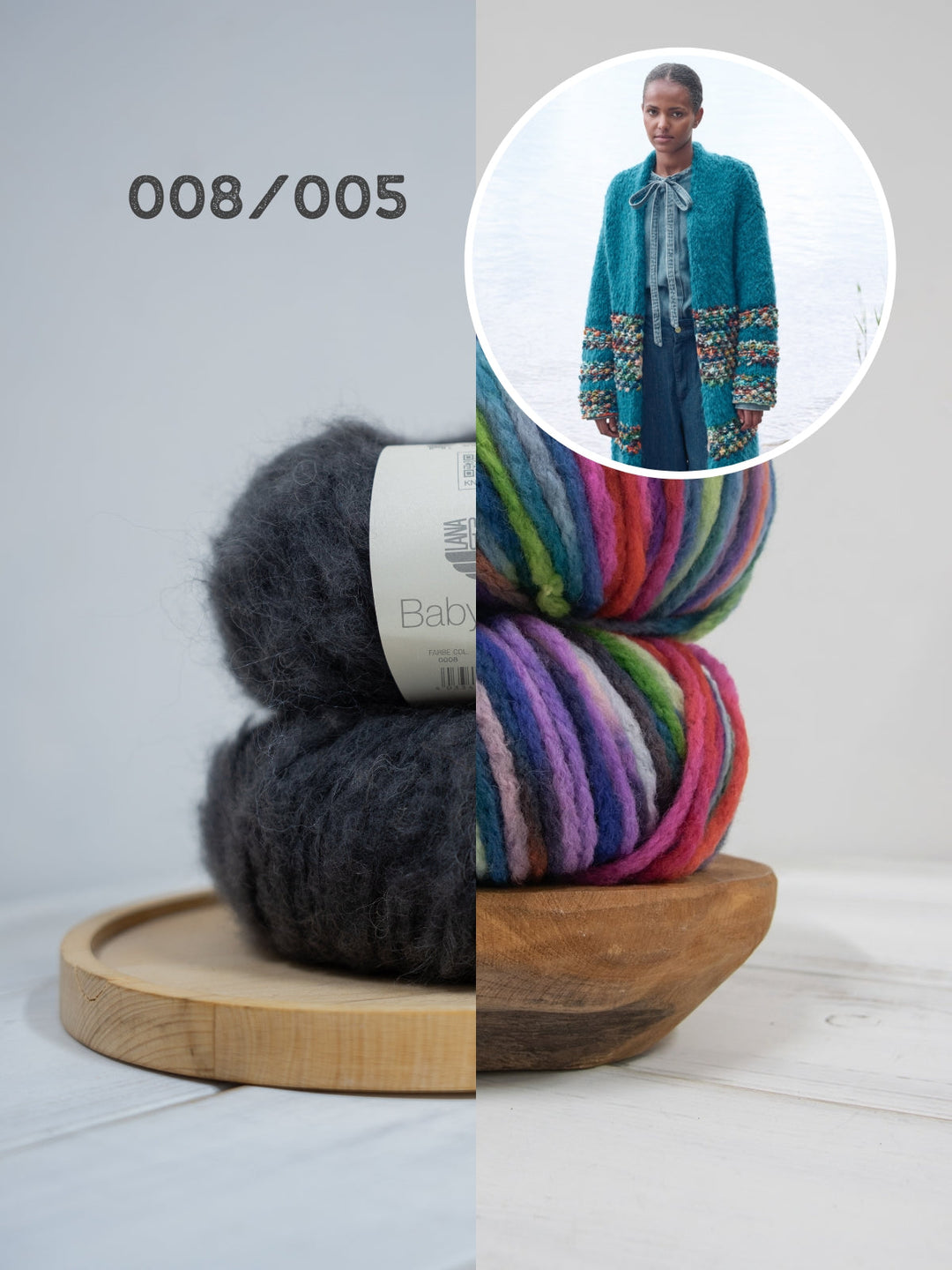 Strickpaket Baby Furry Crazy Mantel