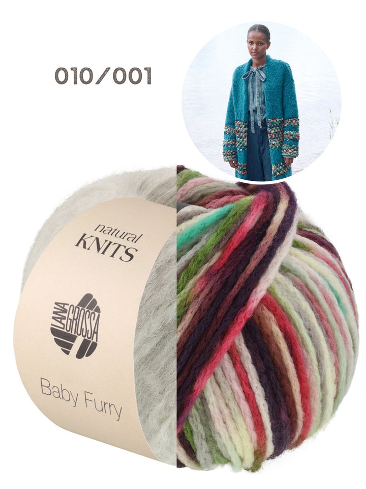 Strickpaket Baby Furry Crazy Mantel