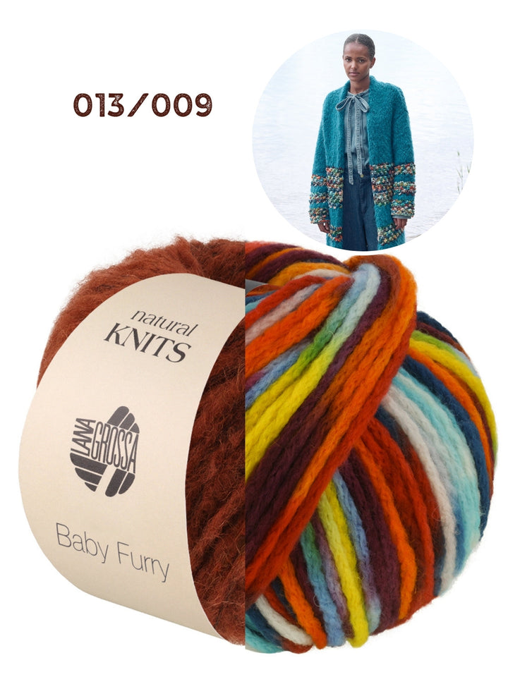 Strickpaket Baby Furry Crazy Mantel