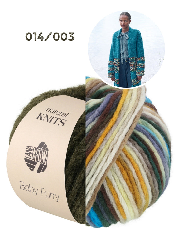 Strickpaket Baby Furry Crazy Mantel