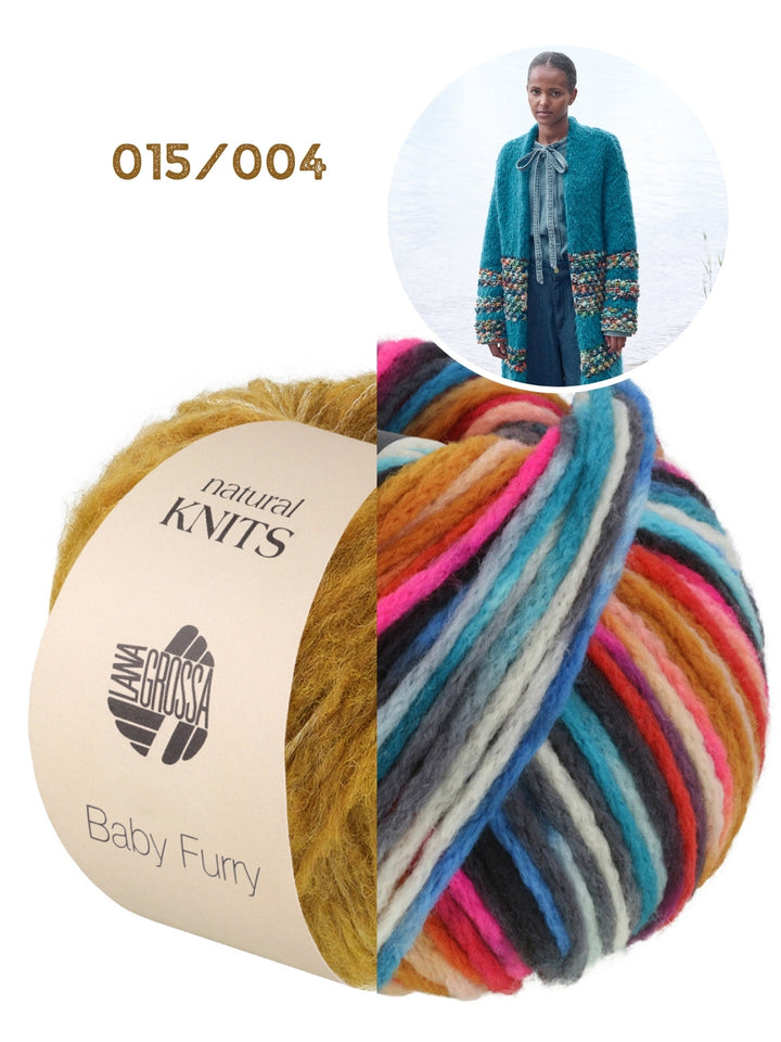 Strickpaket Baby Furry Crazy Mantel