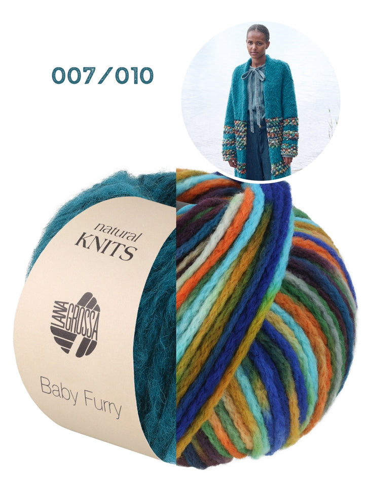 Strickpaket Baby Furry Crazy Mantel