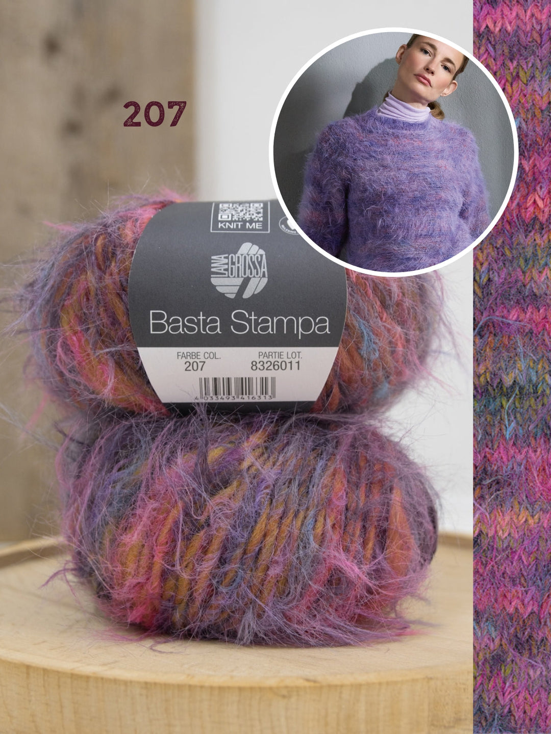 Strickpaket Basta Stampa Pullover