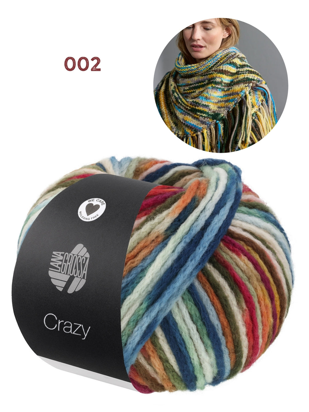 Strickpaket Crazy Dreieckstuch